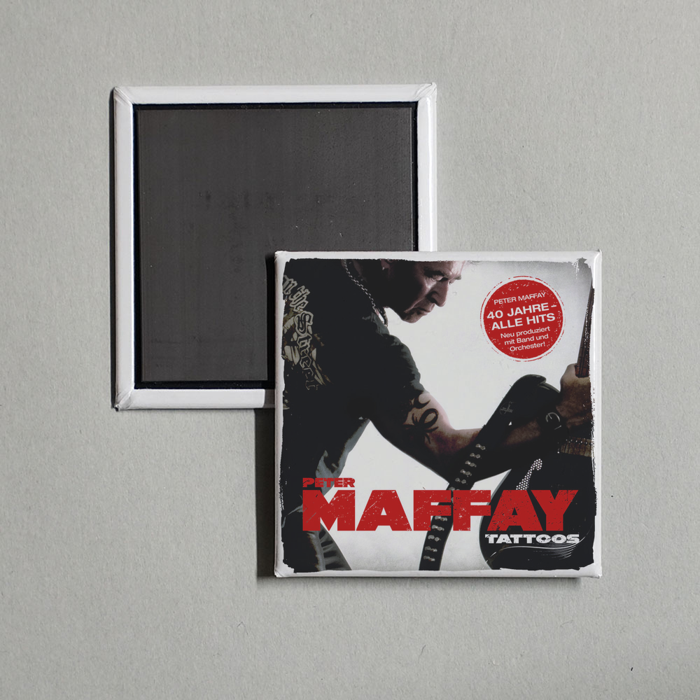 Peter Maffay - Tattoos (40 Jahre Maffay - Alle Hits - Neu produziert) Album Cover Fridge Magnet