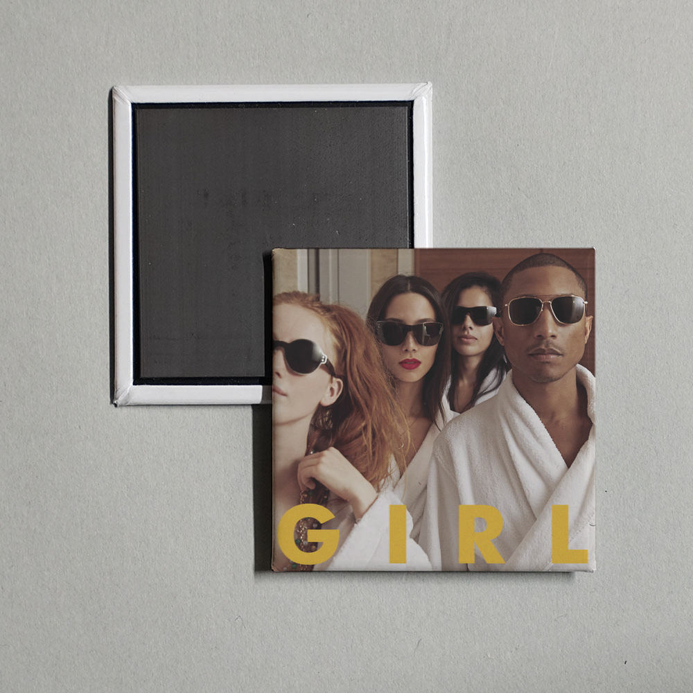 Pharrell Williams - G I R L Album Cover Fridge Magnet