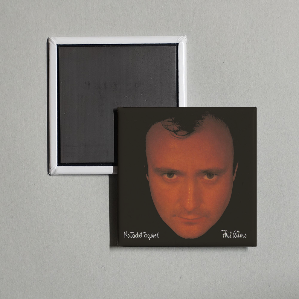 Phil Collins - No Jacket Required (2016 Remaster) Album Cover Fridge Magnet