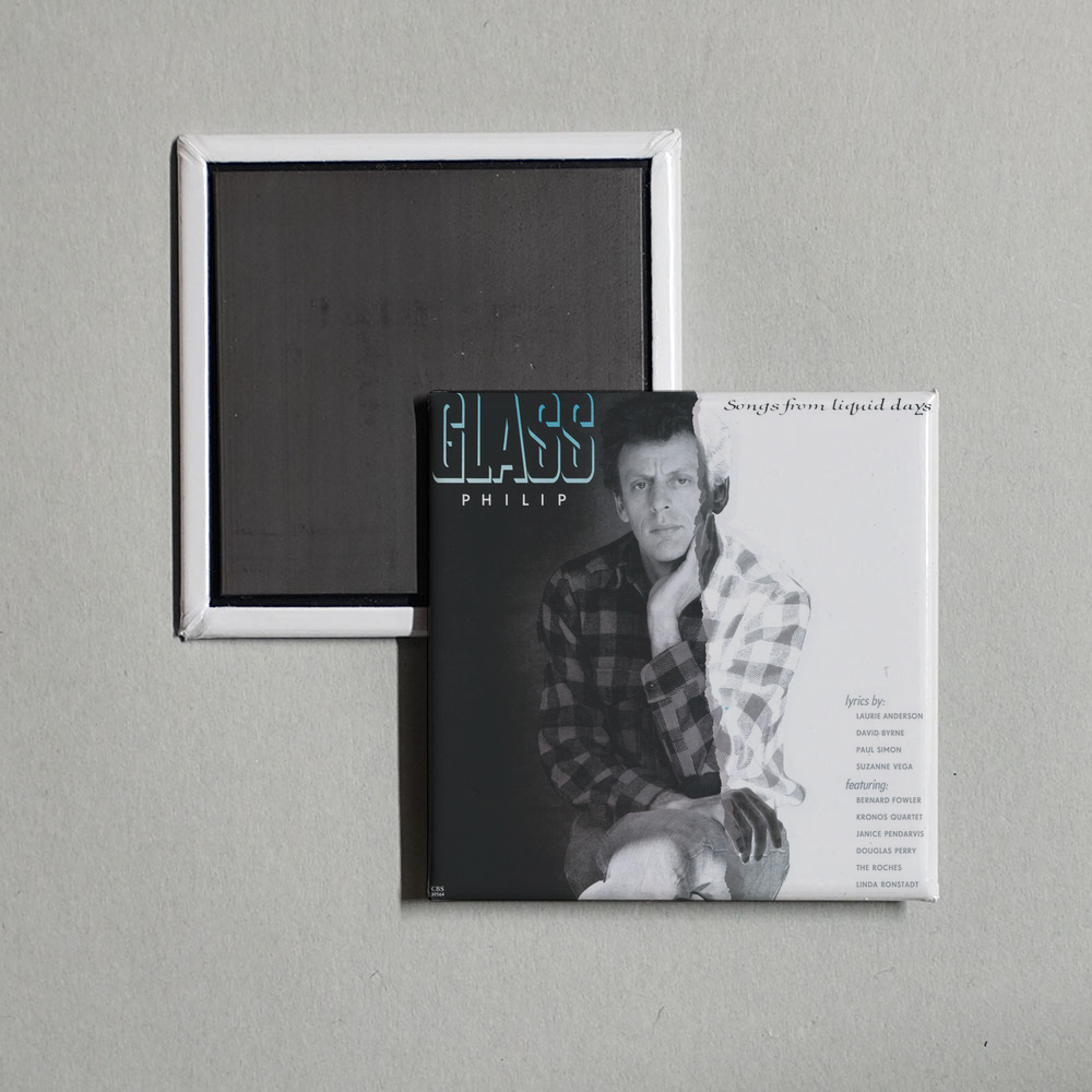 Philip Glass - Glass Songs from Liquid Days Album Cover Fridge Magnet