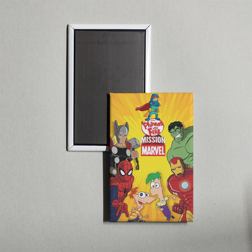 Phineas and Ferb Mission Marvel Mini Movie Fridge Magnet