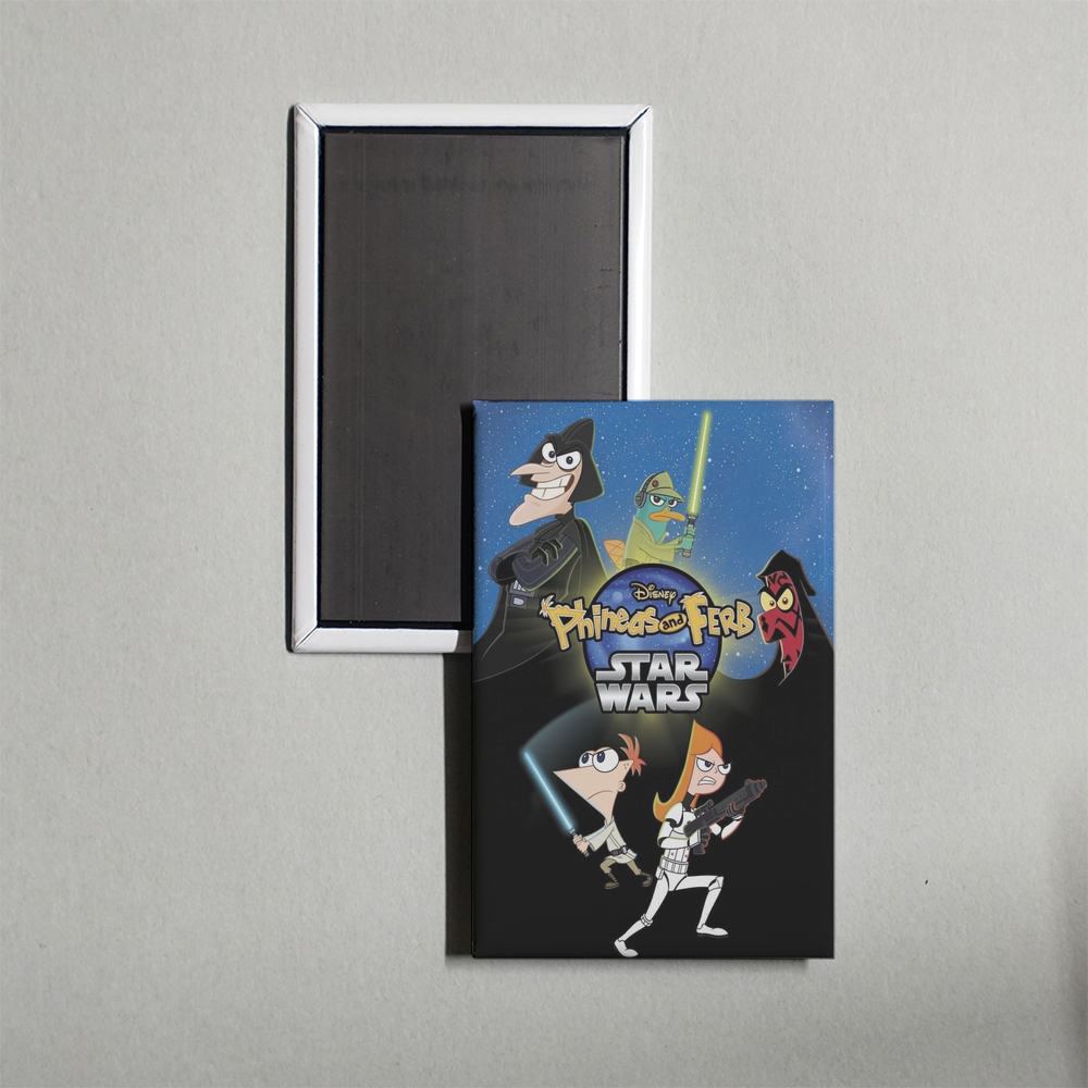 Phineas and Ferb Star Wars Mini Movie Fridge Magnet