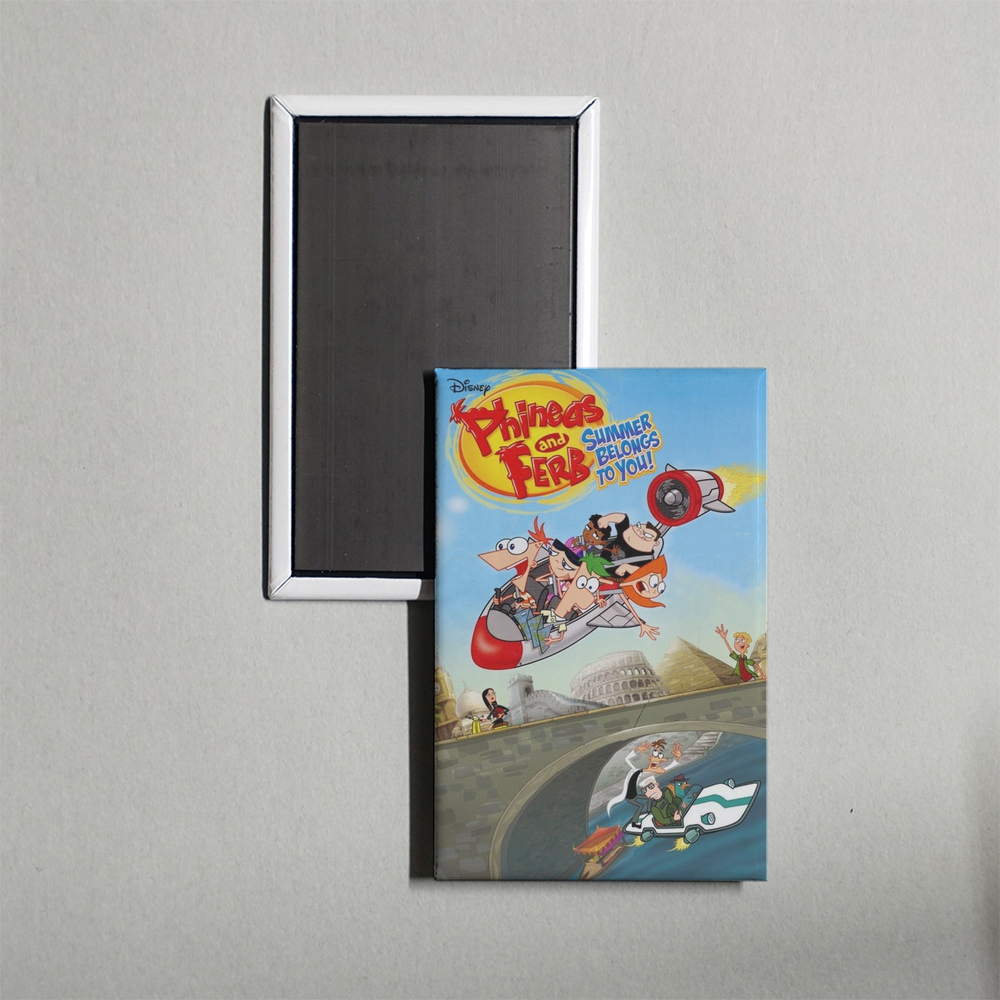 Phineas and Ferb Summer Belongs to You! Mini Movie Fridge Magnet