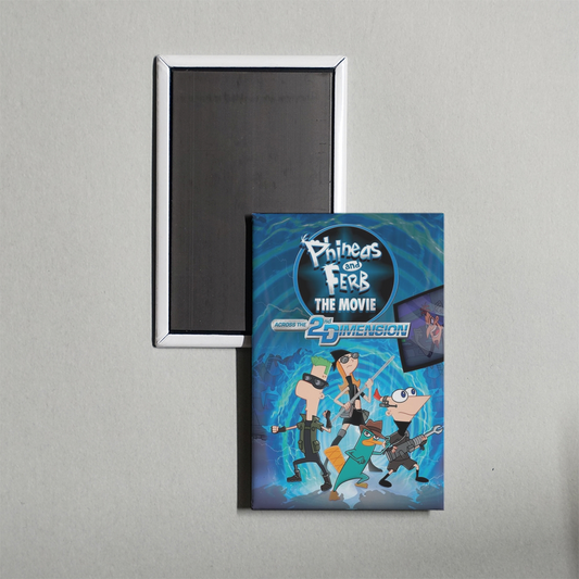 Phineas and Ferb The Movie Across the 2nd Dimension Mini Movie Fridge Magnet
