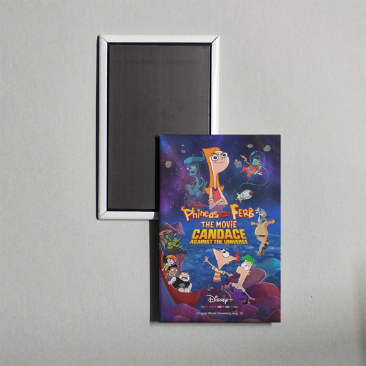 Phineas and Ferb the Movie Candace Against the Universe Mini Movie Fridge Magnet