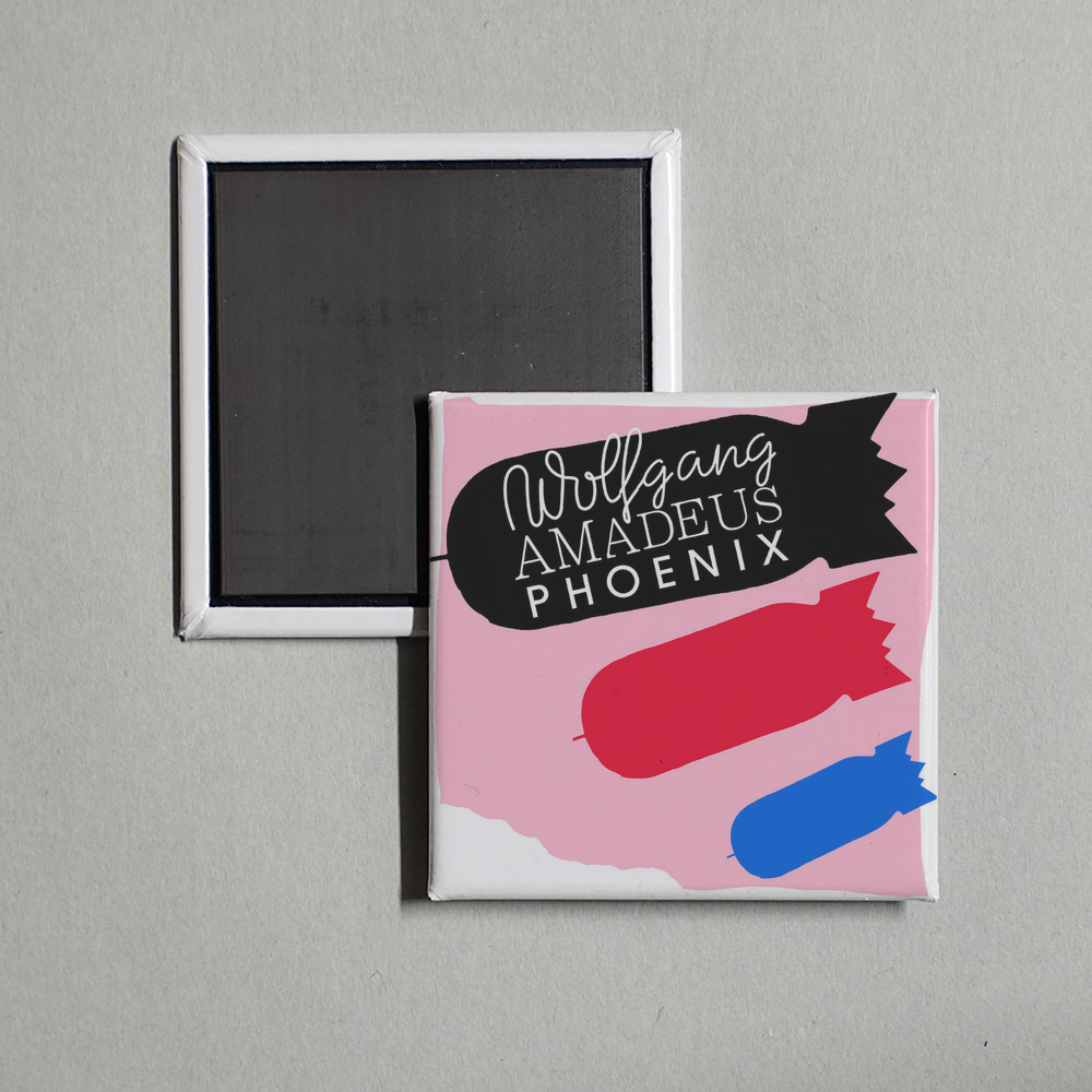 Phoenix - Wolfgang Amadeus Phoenix Album Cover Fridge Magnet
