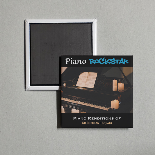 Piano Rockstar - Piano Renditions of Ed Sheeran - Equals Album Cover Fridge Magnet