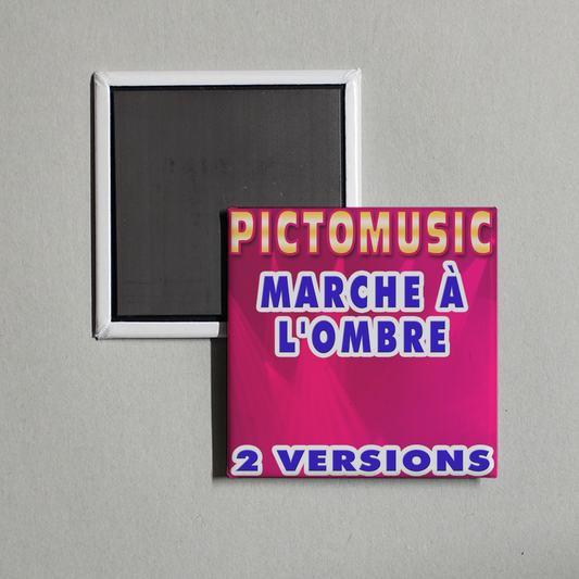 Pictomusic - Marche à l'ombre (Version karaoké dans le style de Renaud) Album Cover Fridge Magnet