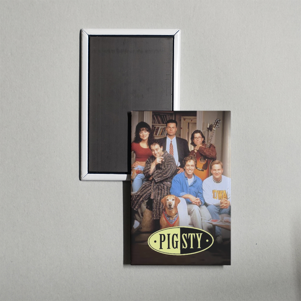 Pig Sty TV Show Fridge Magnet