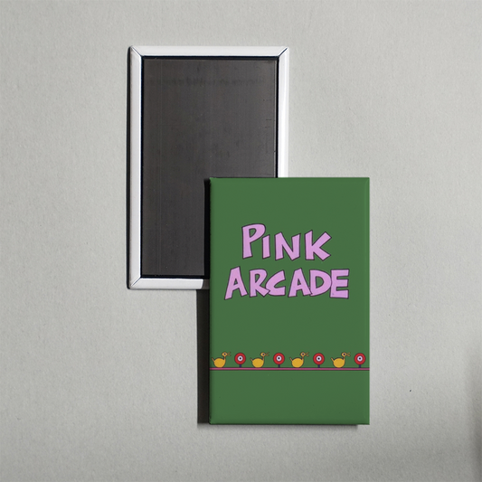 Pink Arcade Mini Movie Fridge Magnet