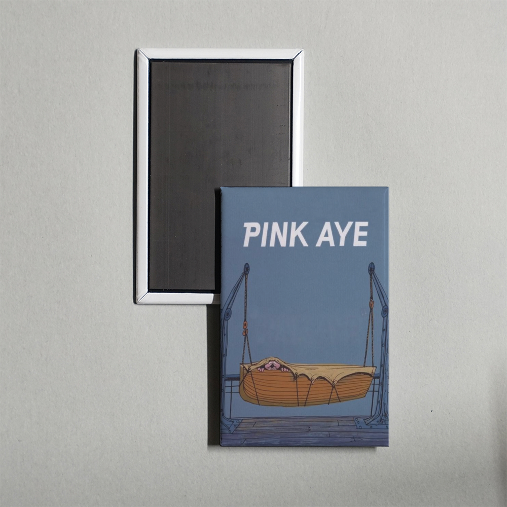 Pink Aye Mini Movie Fridge Magnet