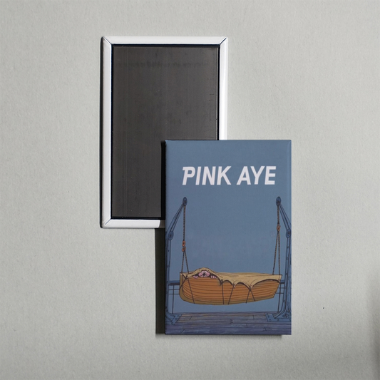 Pink Aye Mini Movie Fridge Magnet