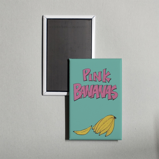 Pink Bananas Mini Movie Fridge Magnet