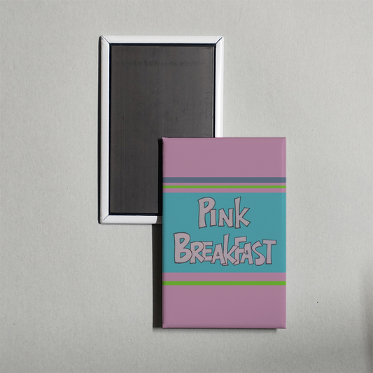Pink Breakfast Mini Movie Fridge Magnet