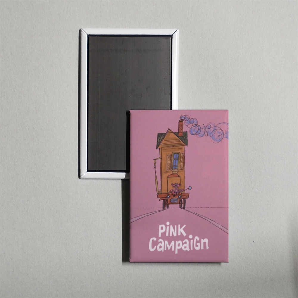 Pink Campaign Mini Movie Fridge Magnet