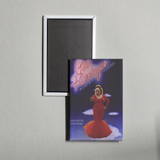 Pink Flamingos Mini Movie Fridge Magnet