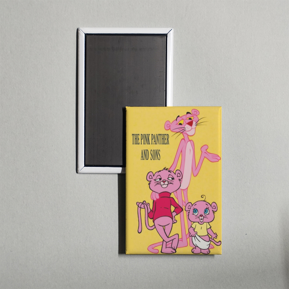 Pink Panther and Sons TV Show Fridge Magnet