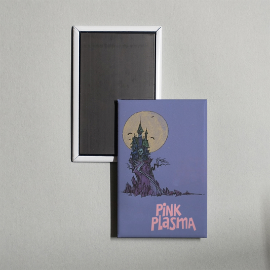 Pink Plasma Mini Movie Fridge Magnet