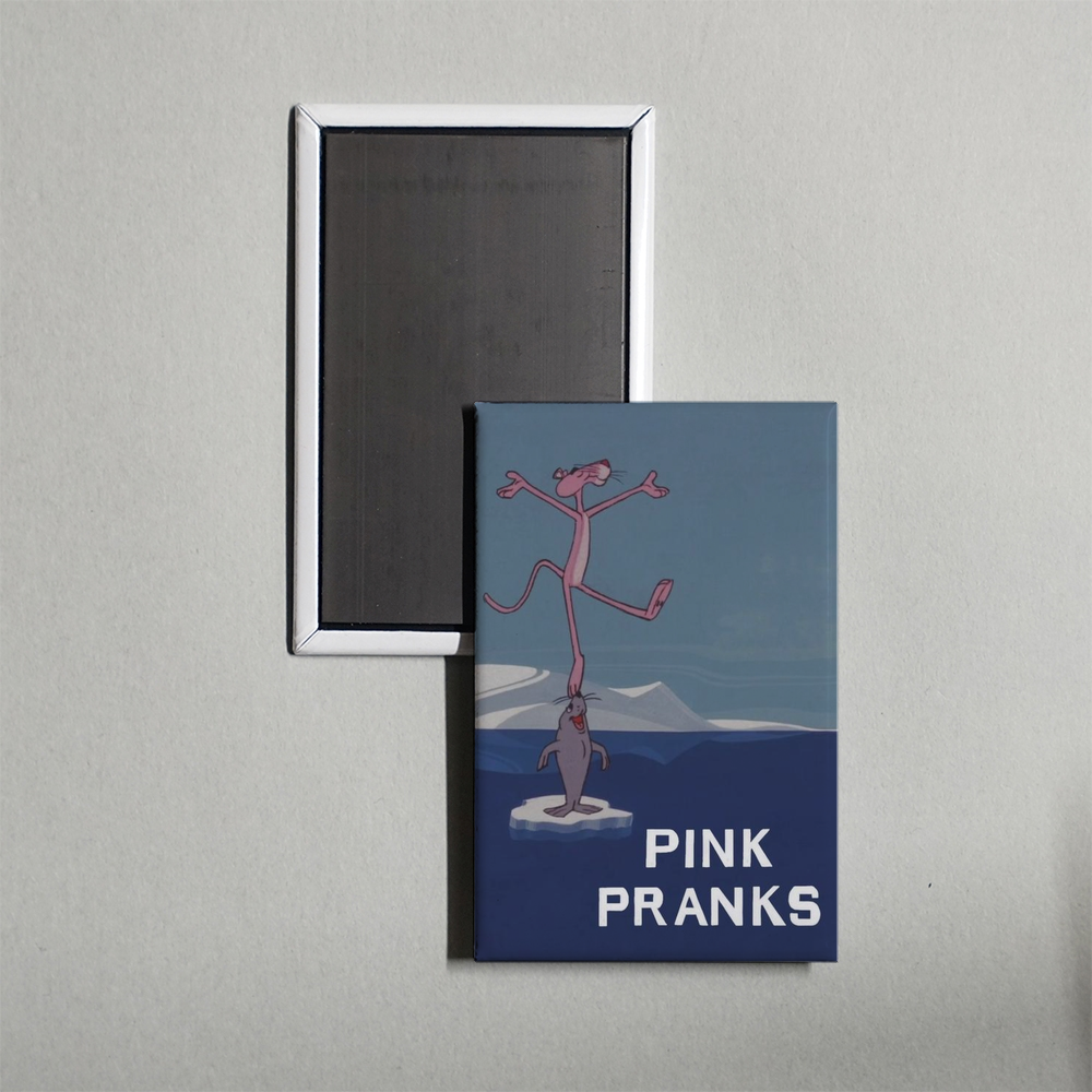 Pink Pranks Mini Movie Fridge Magnet