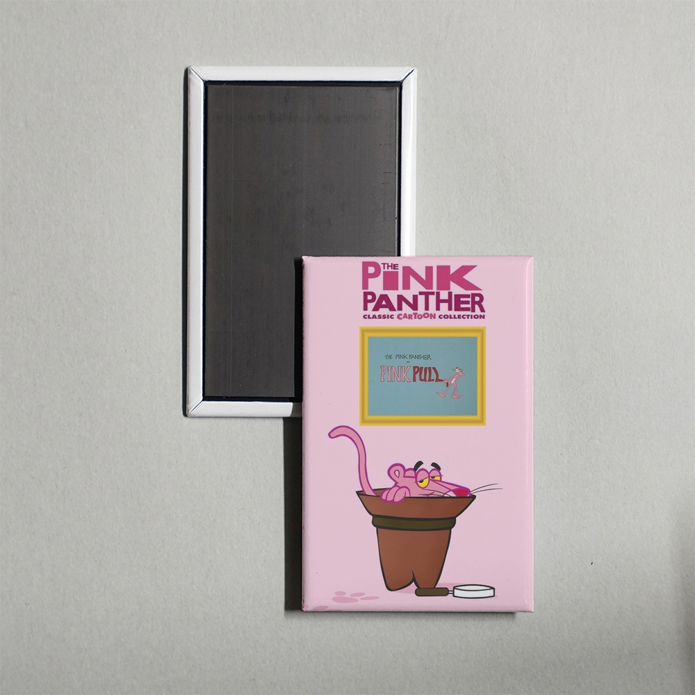 Pink Pull Mini Movie Fridge Magnet