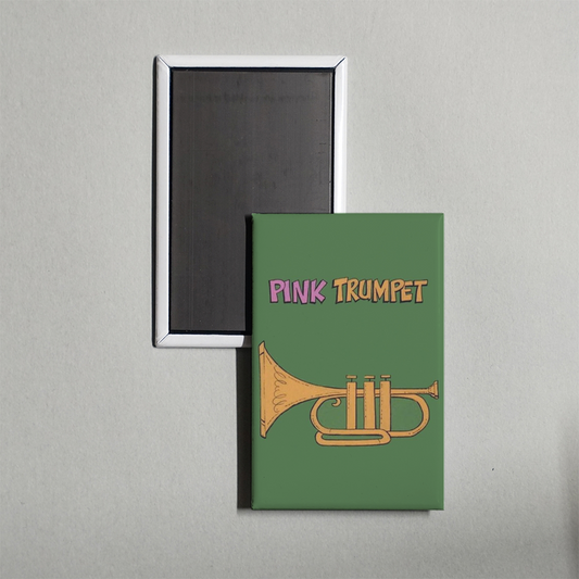 Pink Trumpet Mini Movie Fridge Magnet