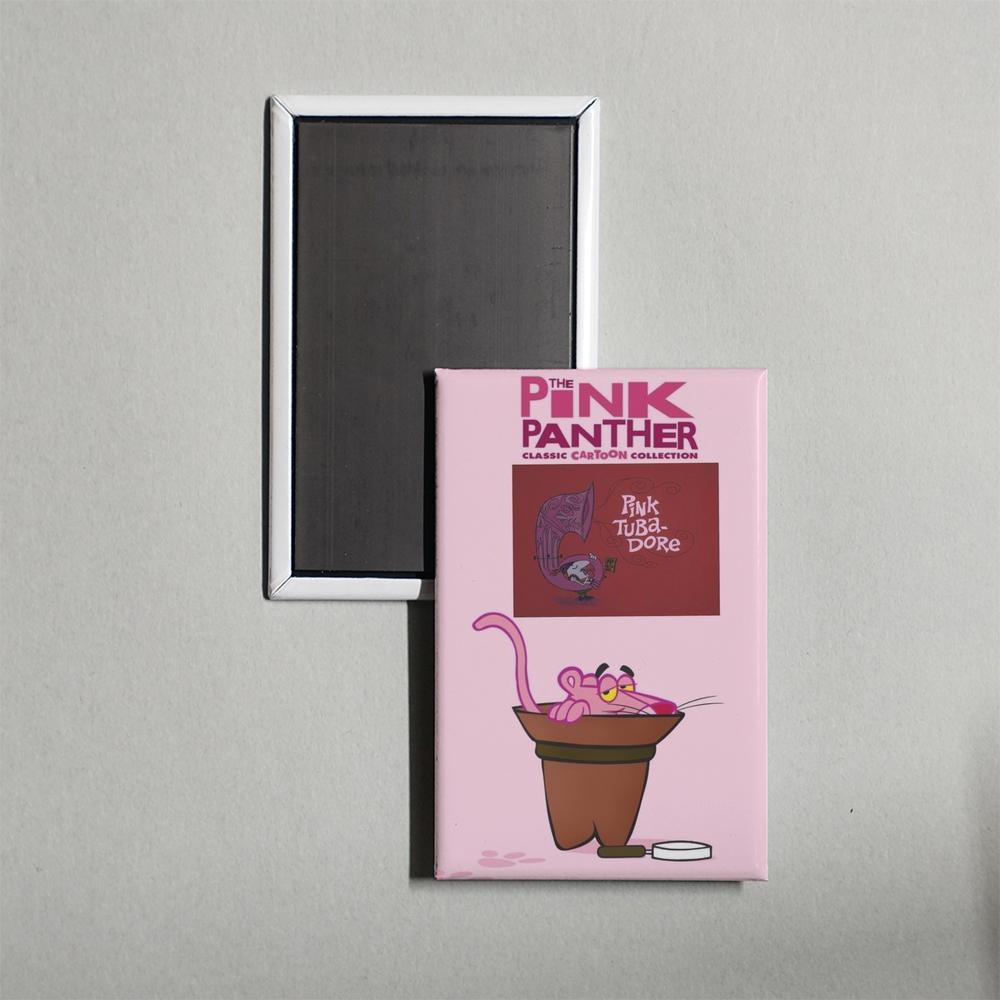 Pink Tuba-Dore Mini Movie Fridge Magnet