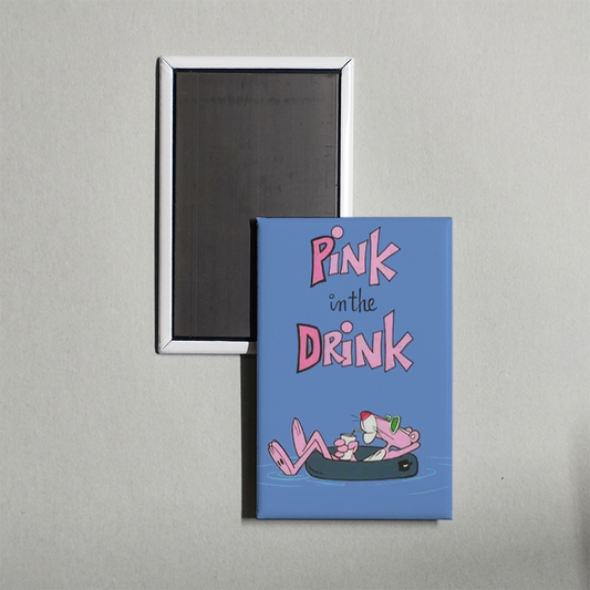 Pink in the Drink Mini Movie Fridge Magnet