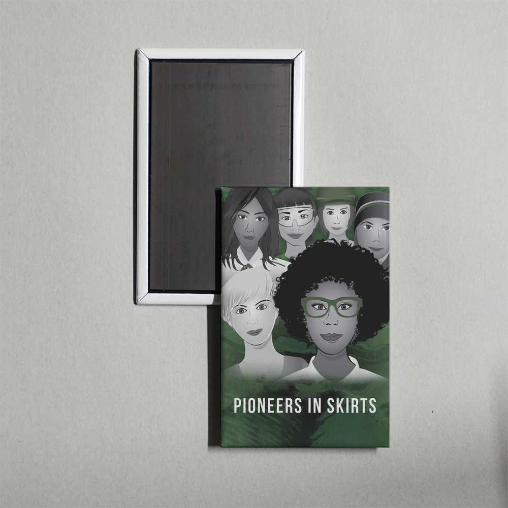 Pioneers in Skirts Mini Movie Fridge Magnet