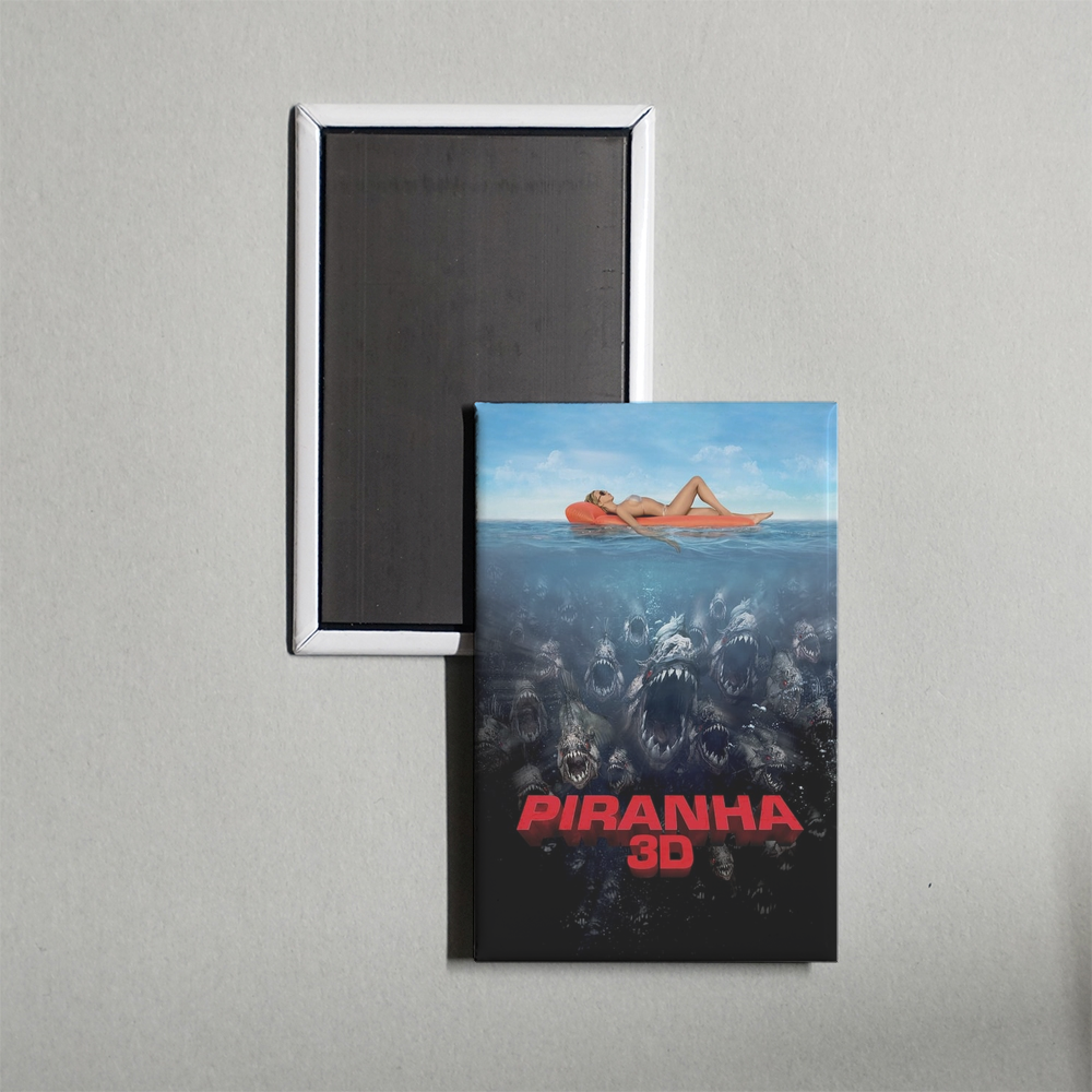 Piranha 3D Mini Movie Fridge Magnet
