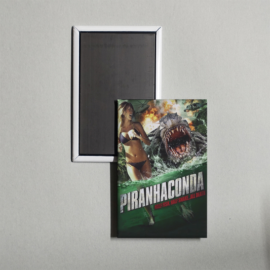 Piranhaconda Mini Movie Fridge Magnet