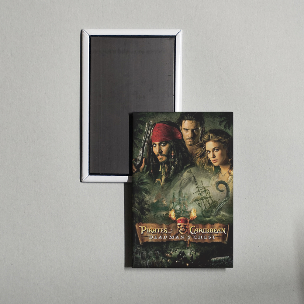 Pirates of the Caribbean Dead Man's Chest Mini Movie Fridge Magnet