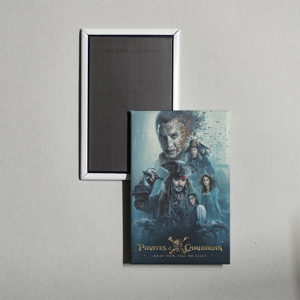 Pirates of the Caribbean Dead Men Tell No Tales Mini Movie Fridge Magnet