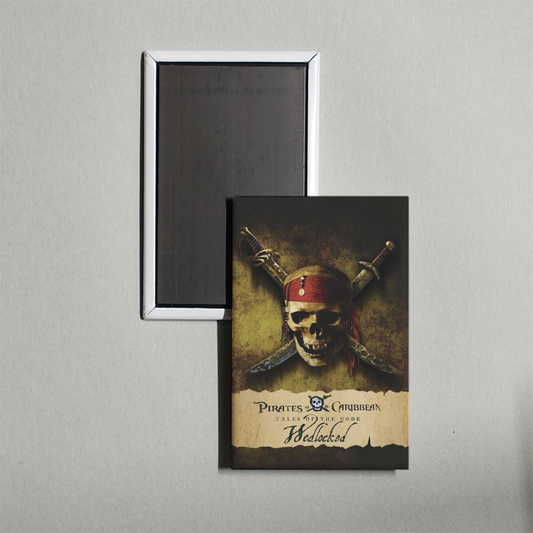 Pirates of the Caribbean Tales of the Code Wedlocked Mini Movie Fridge Magnet
