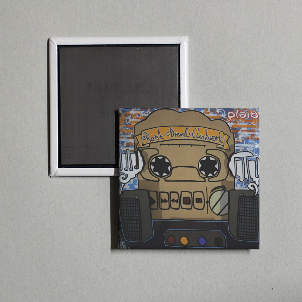 Plaid - Rest Proof Clockwork Album Cover Fridge Magnet