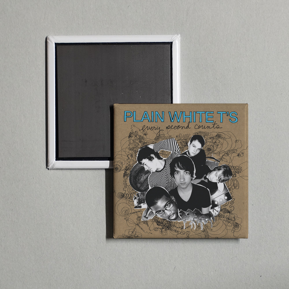 Plain White T's - Every Second Counts Album Cover Fridge Magnet