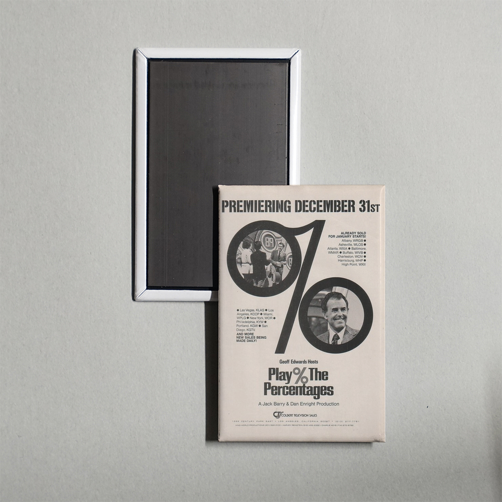 Play the Percentages TV Show Fridge Magnet