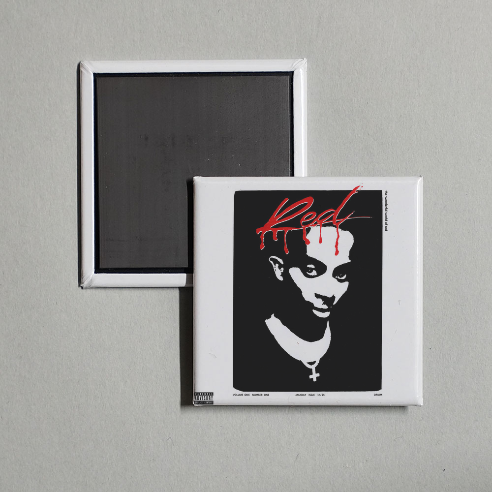 Playboi Carti - Whole Lotta Red Album Cover Fridge Magnet