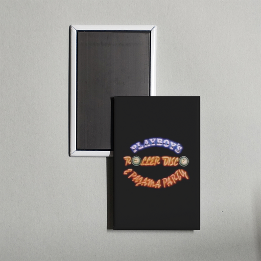 Playboy's Roller Disco & Pajama Party Mini Movie Fridge Magnet