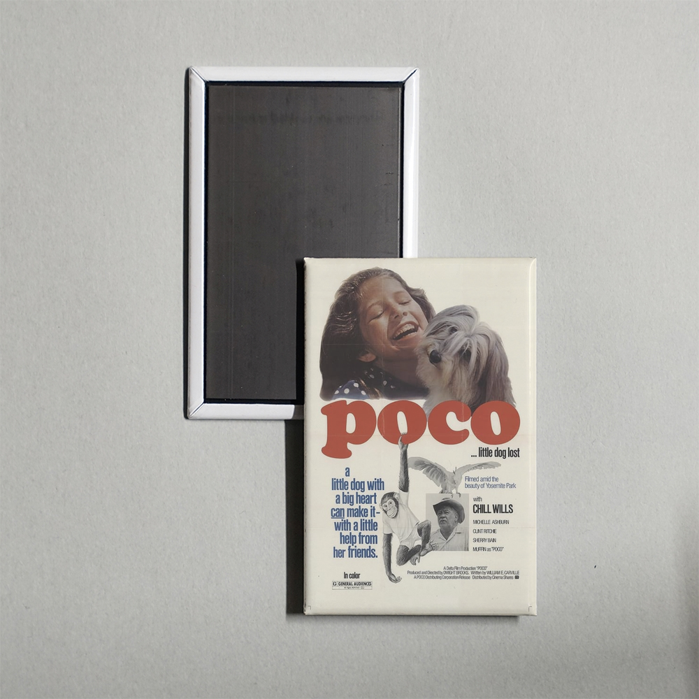 Pocoâ€¦ Little Dog Lost Mini Movie Fridge Magnet