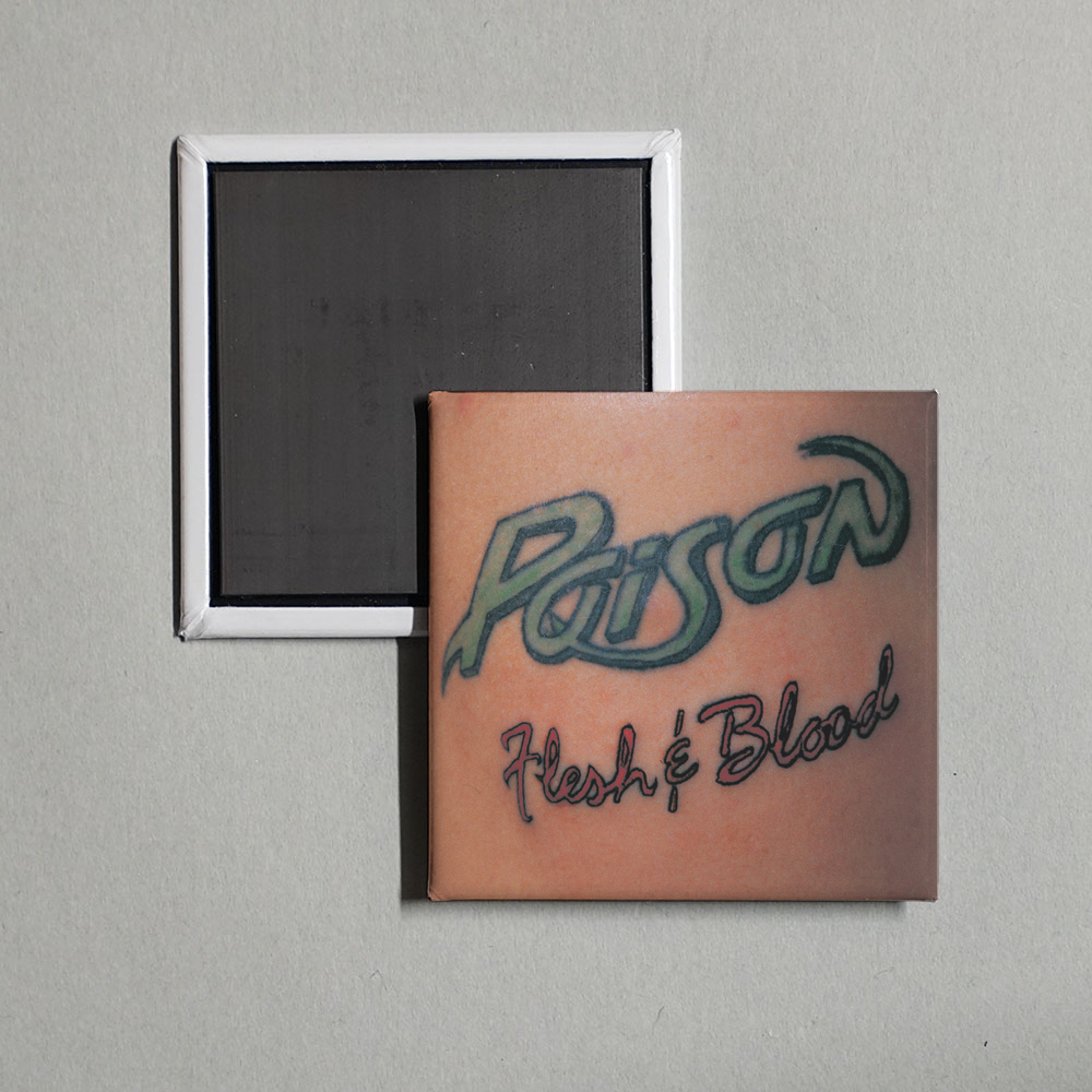 Poison - Flesh & Blood Album Cover Fridge Magnet