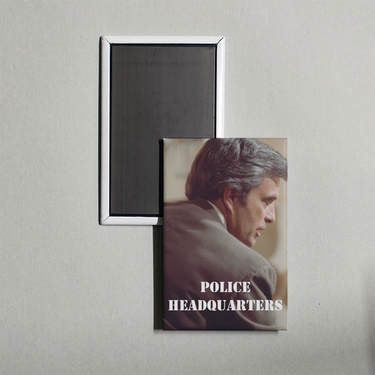 Police Headquarters Mini Movie Fridge Magnet