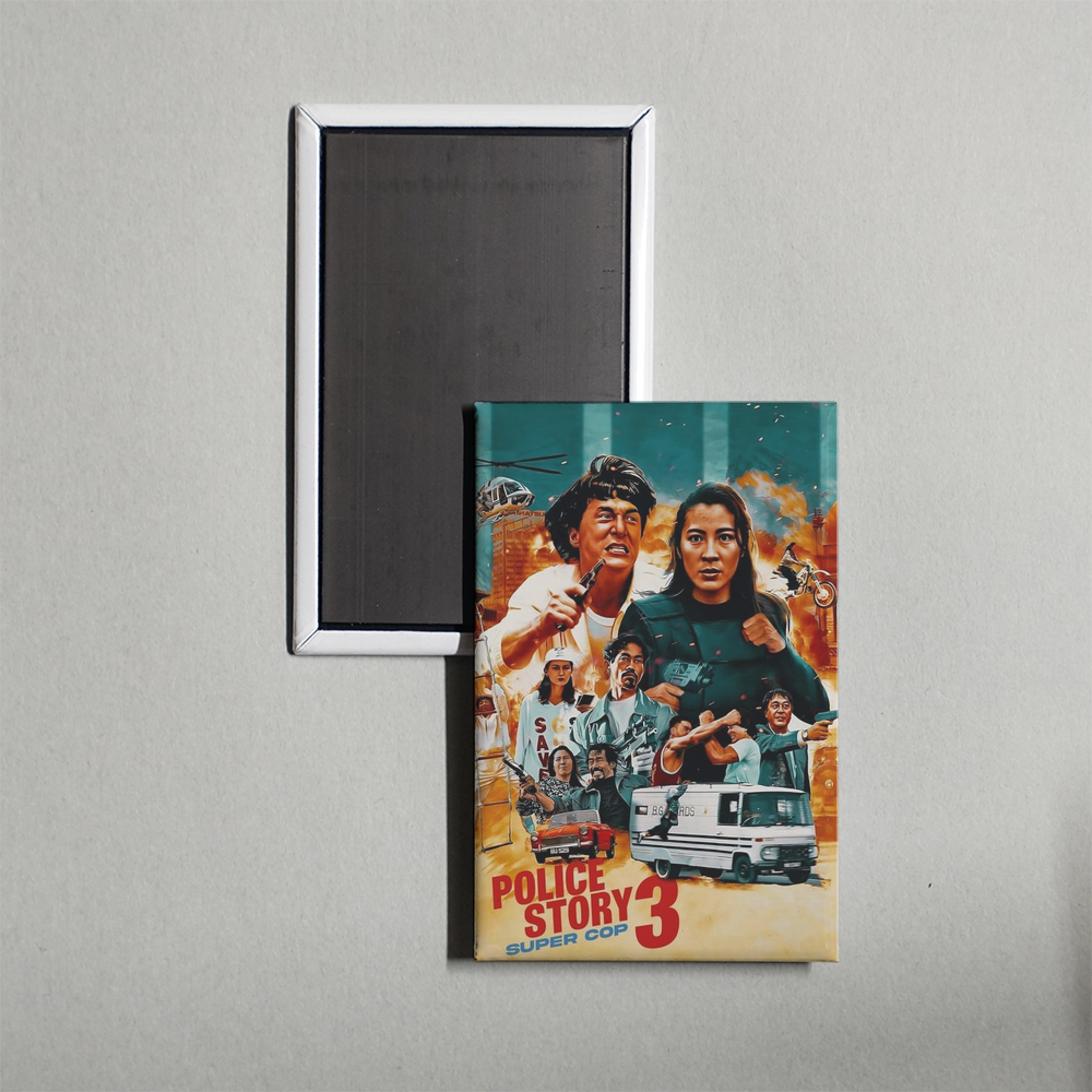 Police Story 3 Super Cop Mini Movie Fridge Magnet