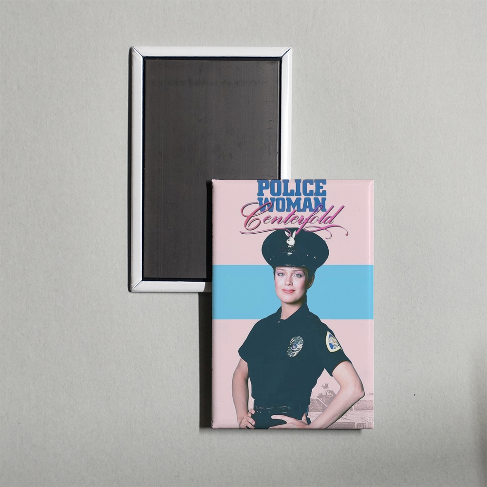 Policewoman Centerfold Mini Movie Fridge Magnet