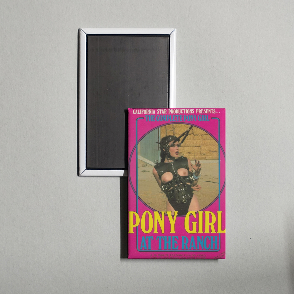 Pony Girl At the Ranch Mini Movie Fridge Magnet