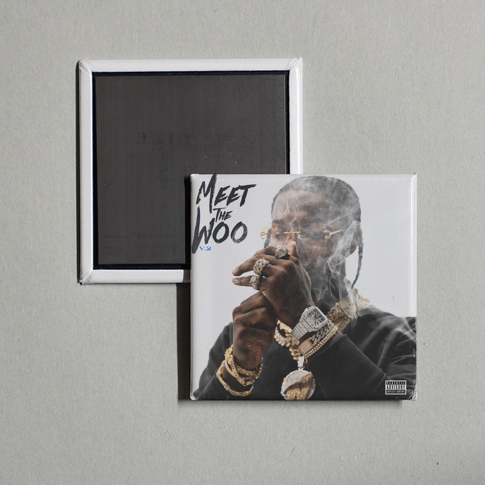 Pop Smoke - Meet The Woo 2 Album Cover Fridge Magnet