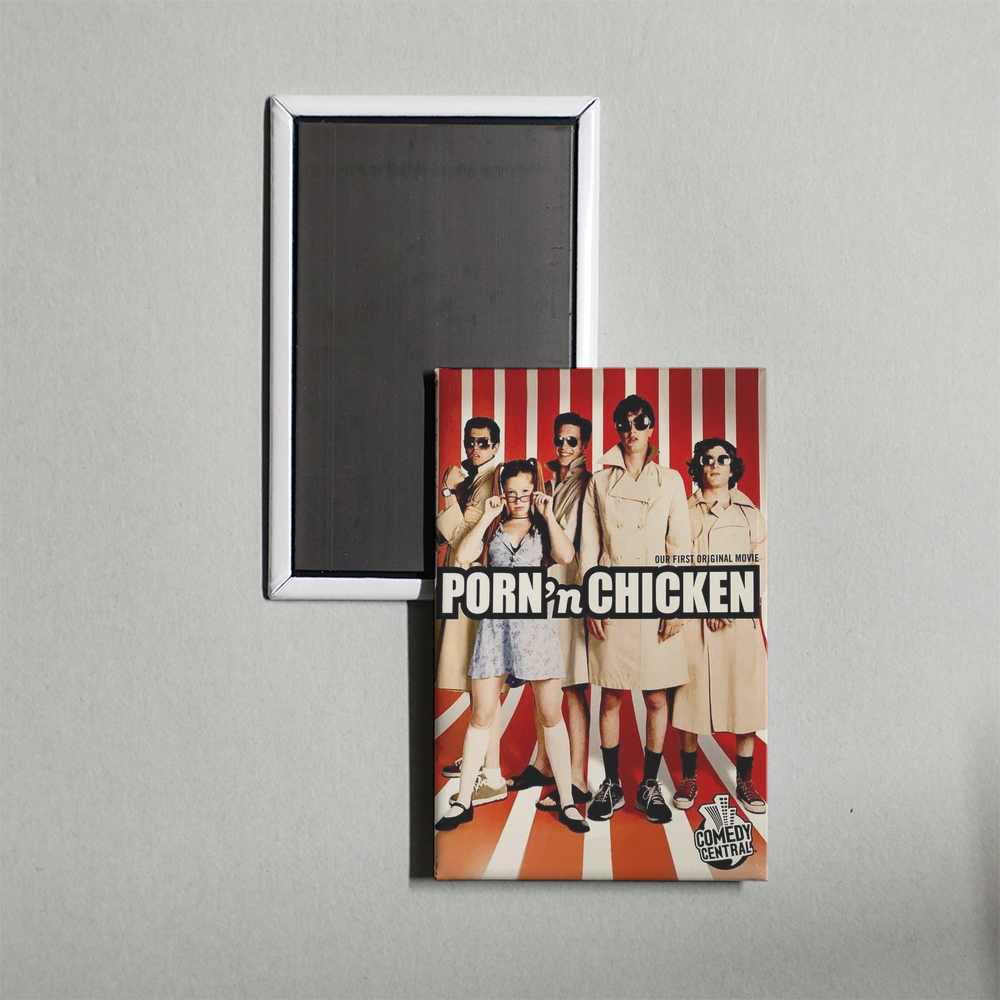 Porn 'n Chicken Mini Movie Fridge Magnet