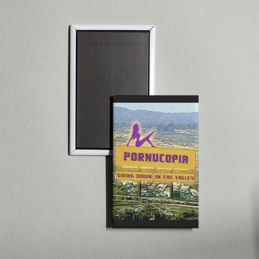 Pornucopia Going Down in The Valley TV Show Fridge Magnet