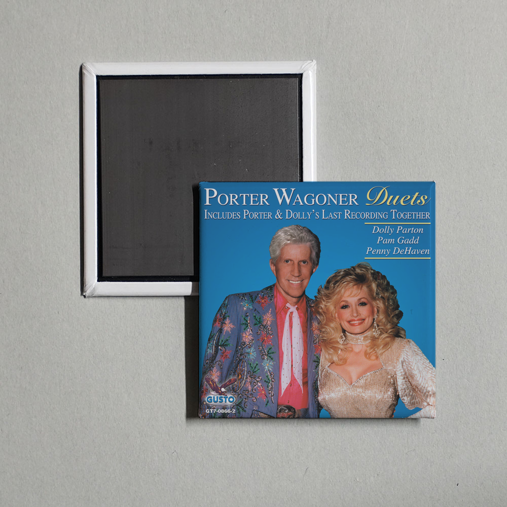 Porter Wagoner & Dolly Parton - Porter Wagoner Duets Album Cover Fridge Magnet