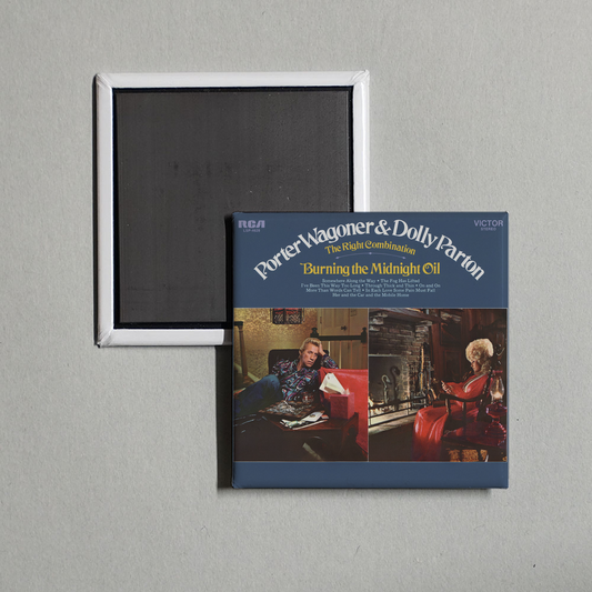 Porter Wagoner & Dolly Parton - The Right Combination Album Cover Fridge Magnet