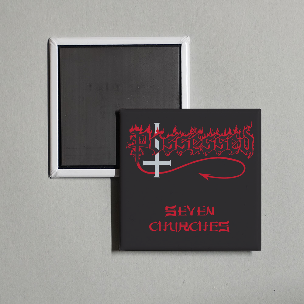Possessed - Seven Churches Album Cover Fridge Magnet